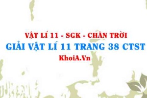 Giải Vật lí 11 trang 38 Chân trời Sáng tạo